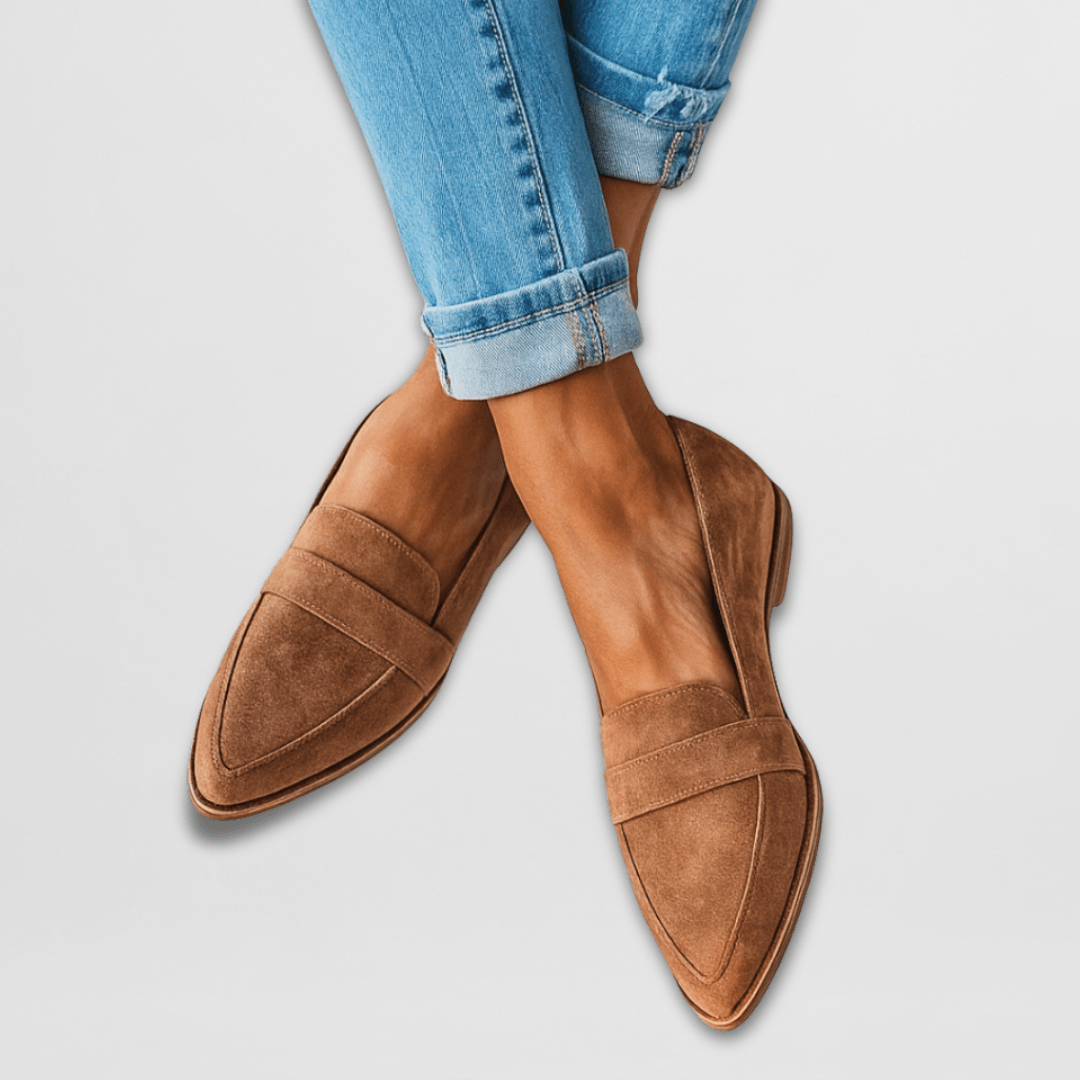 Élodie | Flat Faux-Suede Loafers