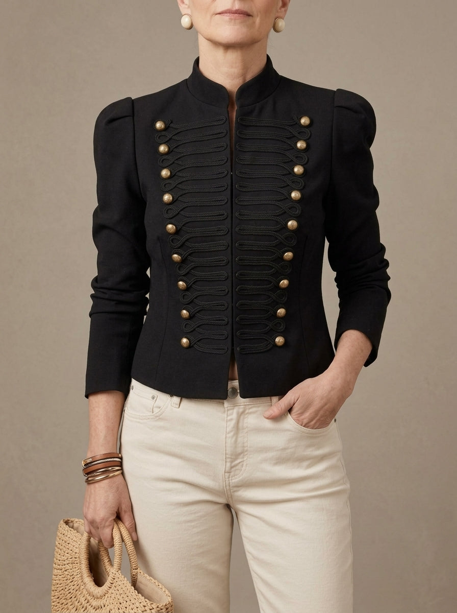 Eloisa | Napoleonic Jacket with Gold Buttons