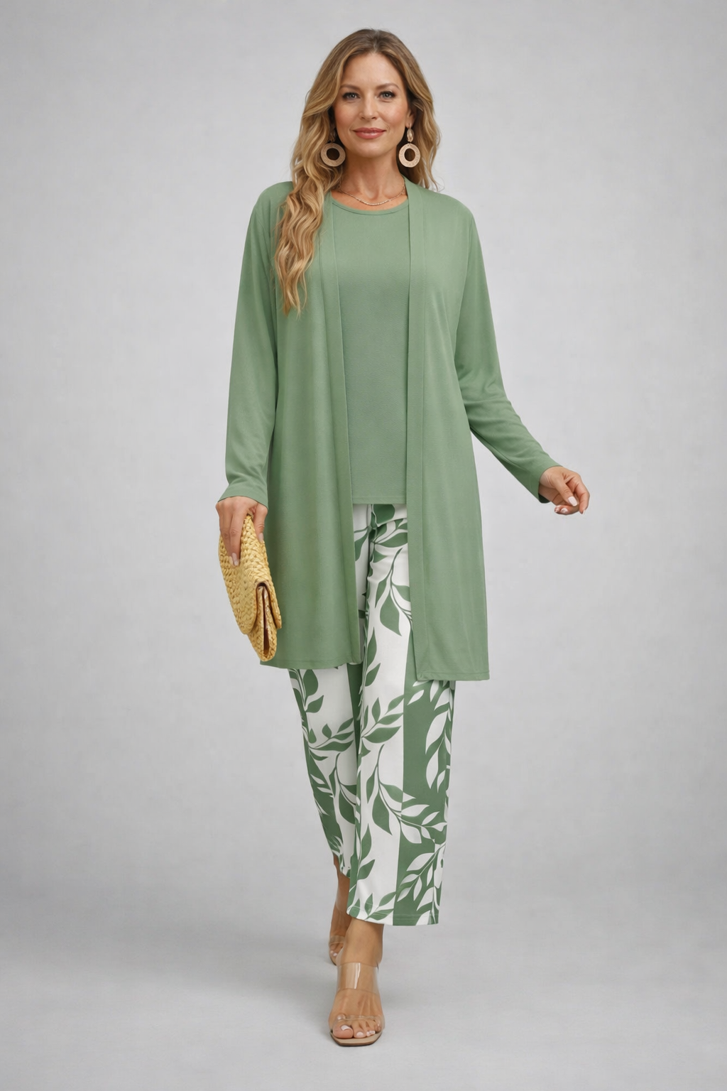 Wendy | Classic Elegance Three-Piece Set in Green