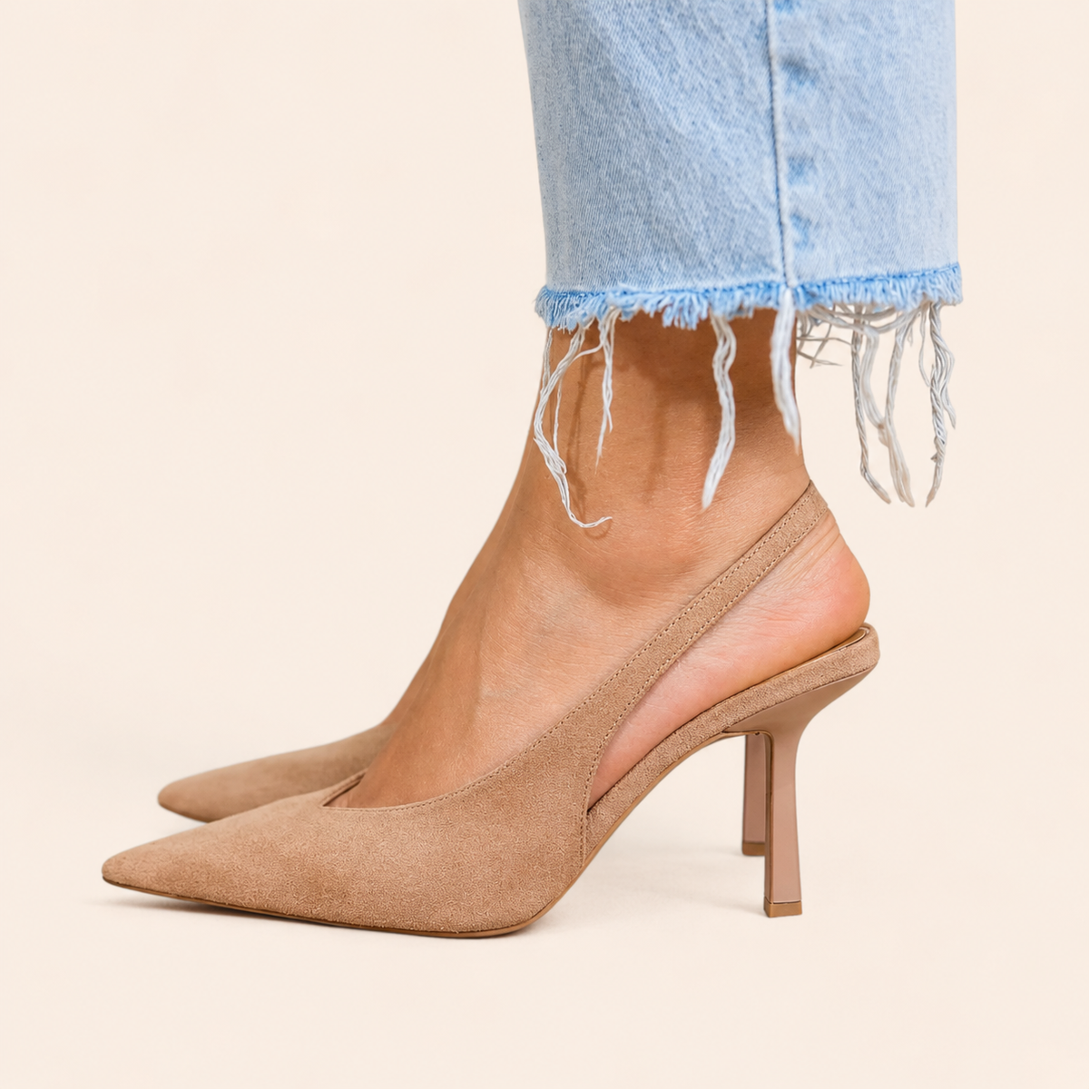 Inès | Slingback Heels with Slim Heel