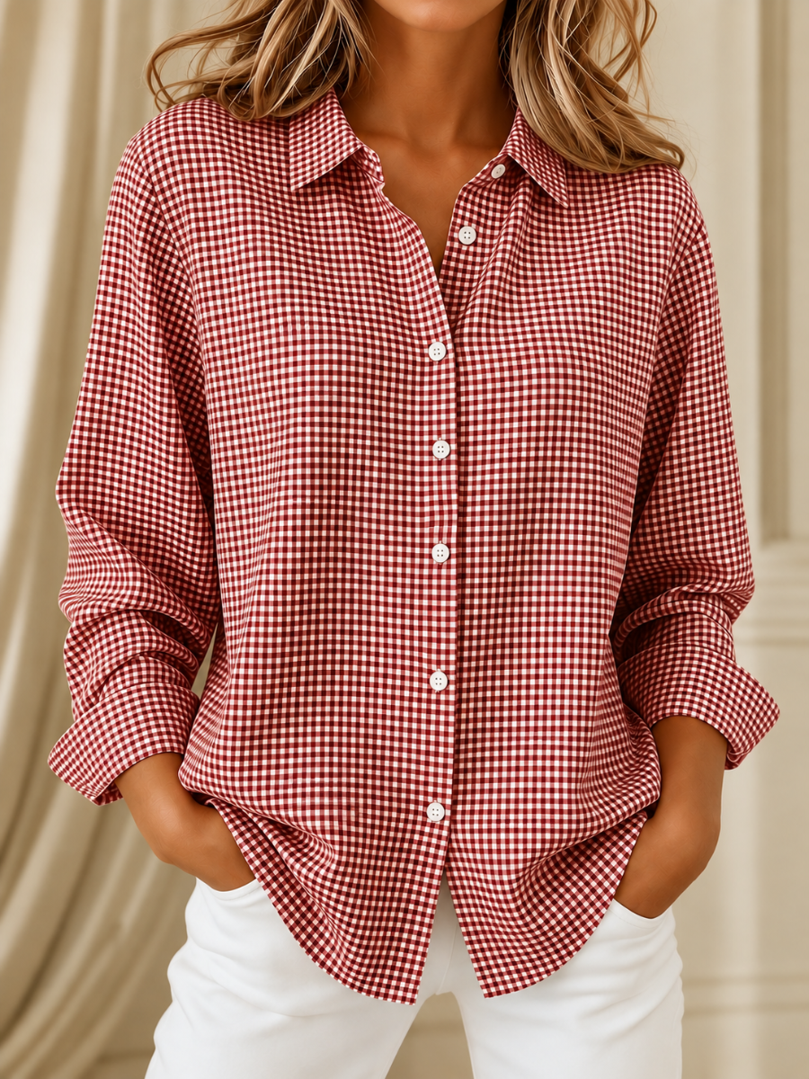 Elowen | Checked Button-Up Shirt