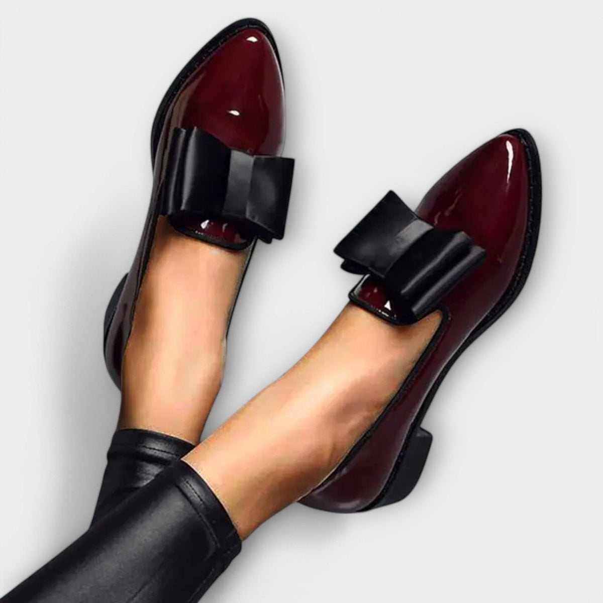 Séverine | Patent Loafers with Bow