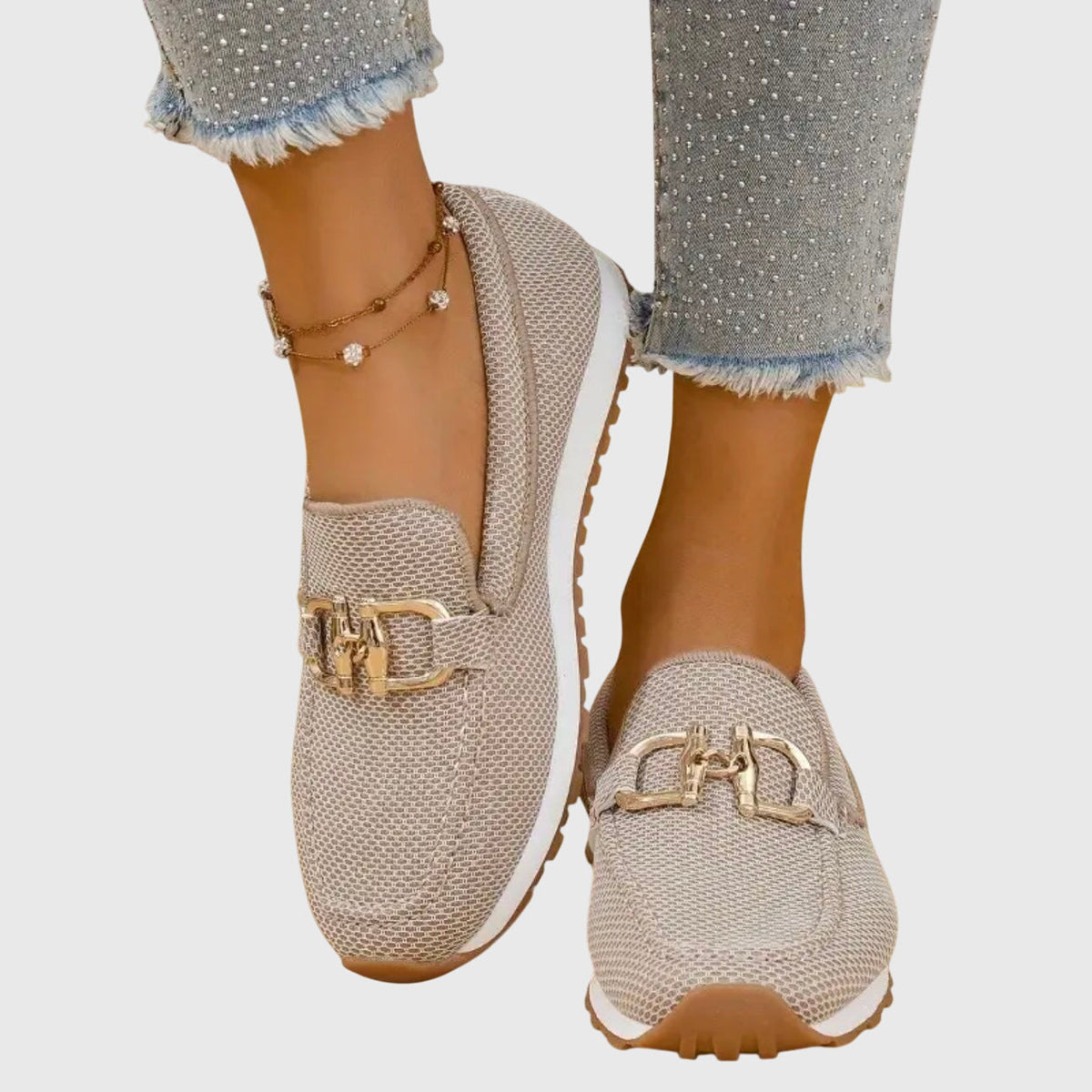 Sophie | Loafers with Gold Buckle